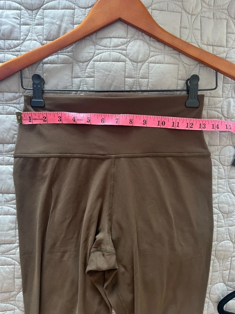 TNUCK SPORT Chocolate Brown High Rise Compression Spandex MacKenzie Legging Sz S
